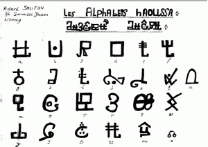 El alfabeto Hausa. Aboubacar Mahamane of CELHTO